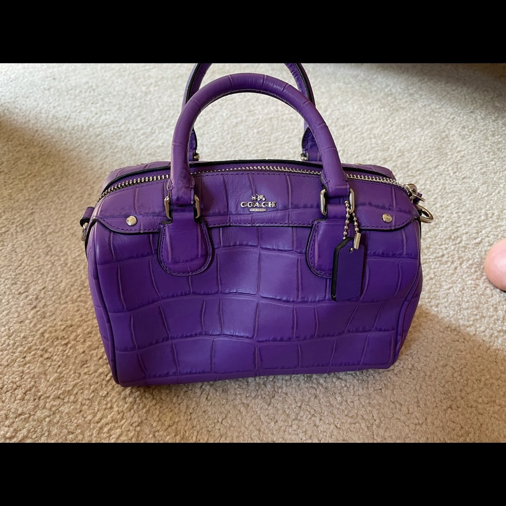 Purple, coach purse